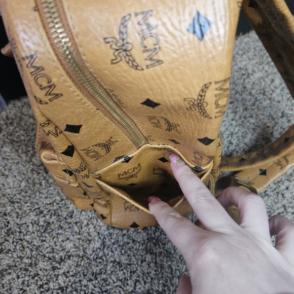 MCM Backpack With Scarf AUTHENTIC - Picture 7 of 16